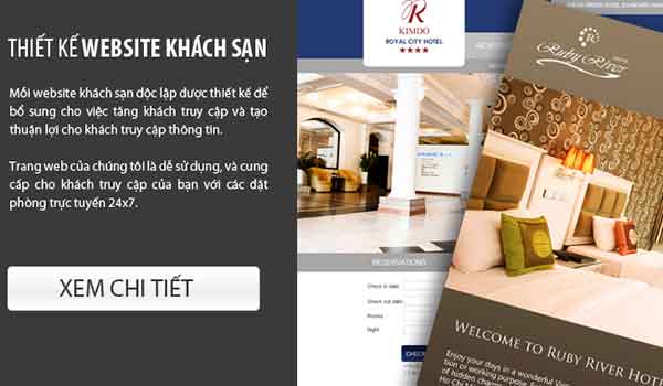 Thiết kế website khách sạn chuyên nghiệp